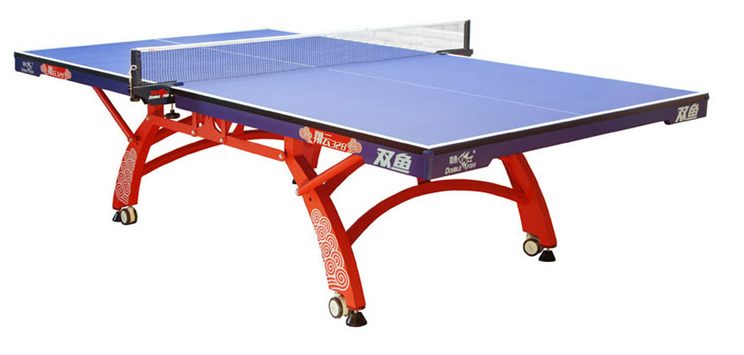 双鱼 翔云328型（紫蓝色）双折移动式球台